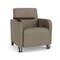 Lesro Siena Lounge Reception Guest Chair W/ Swivel Tablet, 27 in W 29.5 in L 32.5 in H SN1101 - alternate 1